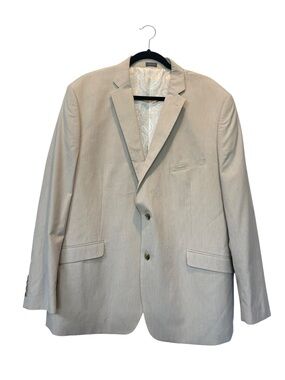 MADISON Modern fit size 48R Light Beige Two-Button Sport Coat Blazer
